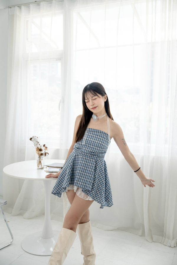 𓂃⟡.·藍色小花女團感上衣✩⡱