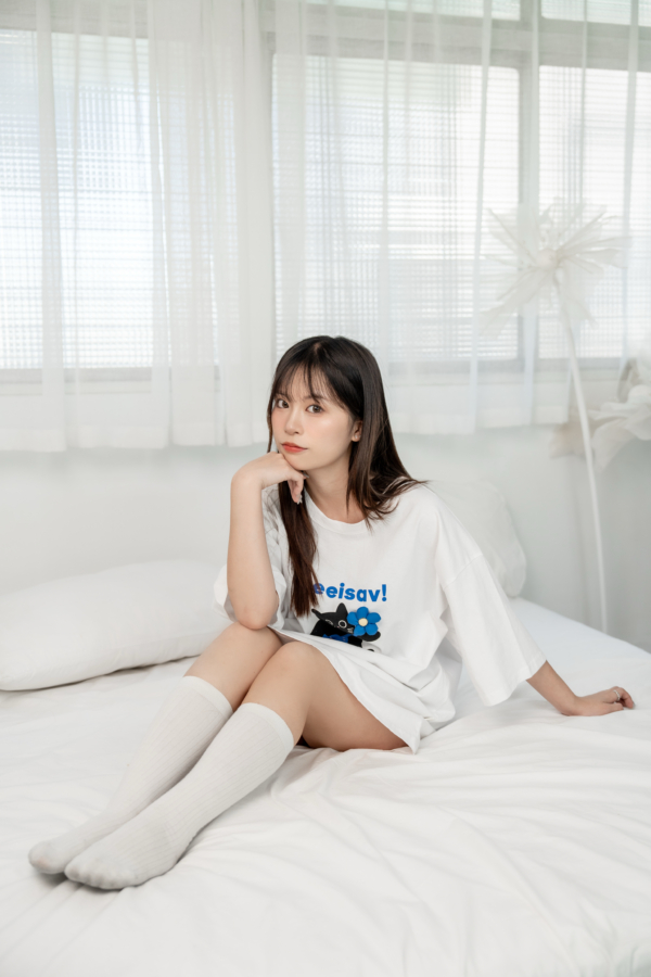 ⁺˳✿可愛小花貓Oversize Tee⁺˳✿